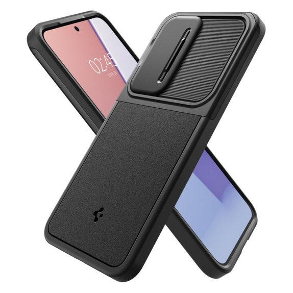 Spigen - Ovitek Optik Armor za Samsung Galaxy S24, črna