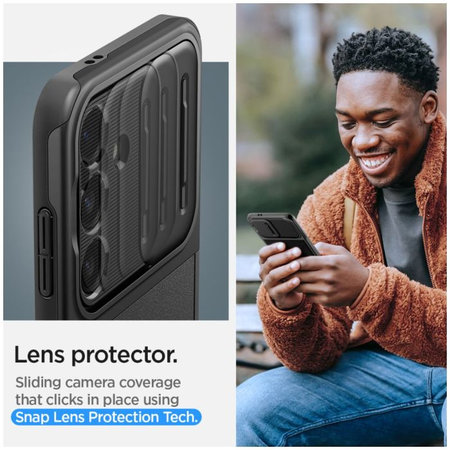 Spigen - Ovitek Optik Armor za Samsung Galaxy S24, črna