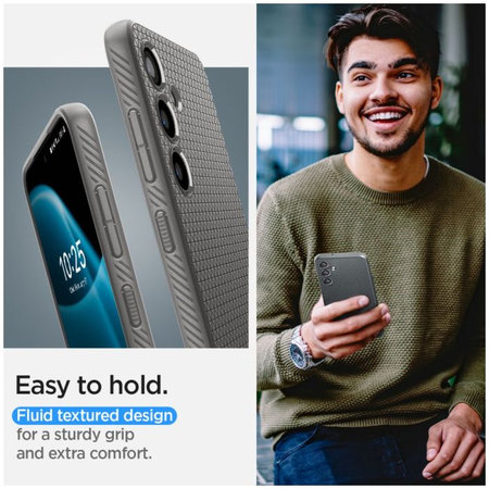 Spigen - Ovitek Liquid Air za Samsung Galaxy S24, Granite Grey