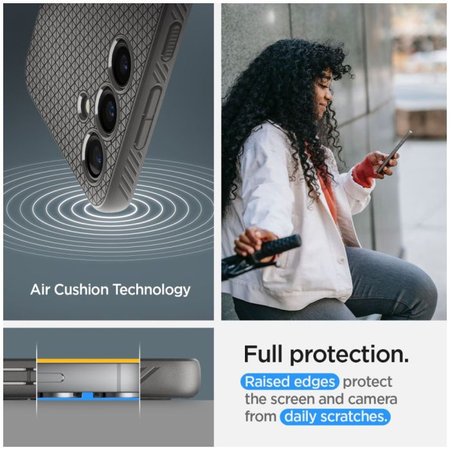 Spigen - Ovitek Liquid Air za Samsung Galaxy S24, Granite Grey