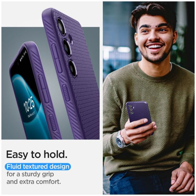 Spigen - Ovitek Liquid Air za Samsung Galaxy S24, Deep Purple