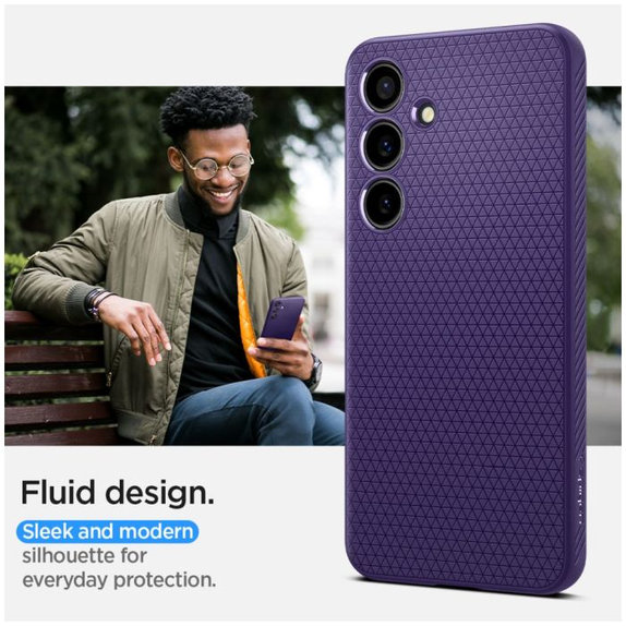 Spigen - Ovitek Liquid Air za Samsung Galaxy S24, Deep Purple