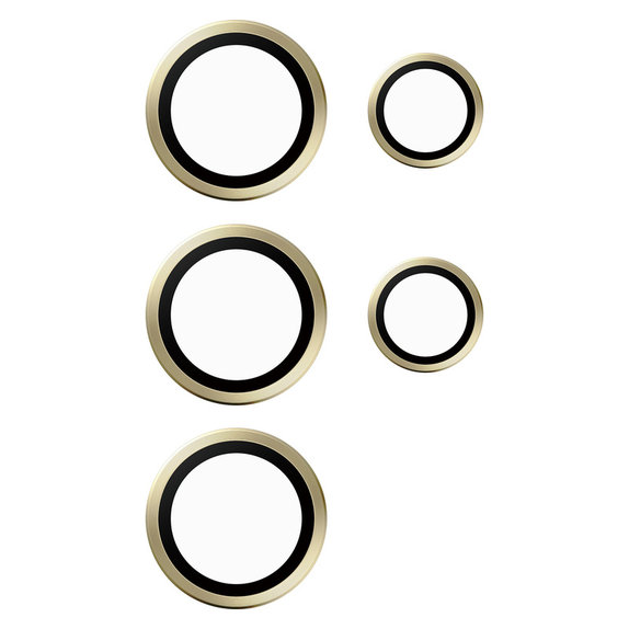 Zaščita objektiva kamere Hoops za Samsung Galaxy S24 Ultra, Rumena, PanzerGlass
