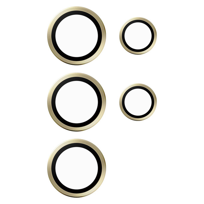 Zaščita objektiva kamere Hoops za Samsung Galaxy S24 Ultra, Rumena, PanzerGlass