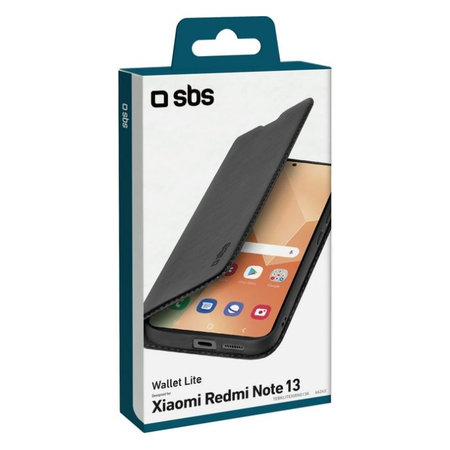 SBS - Ovitek Book Wallet Lite za Xiaomi Redmi Note 13, črna