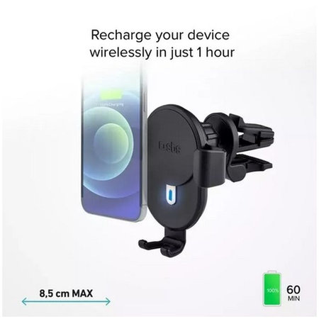 SBS - Nosilec za Avto Gravity z Brezžičnim Polnjenjem, 10W, črna