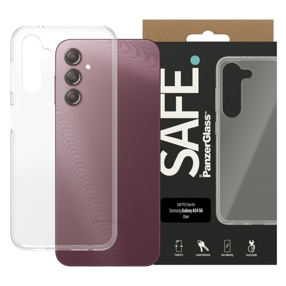 Ovitek TPU za Samsung Galaxy A14/A14 5G, Prozorna, SAFE by PanzerGlass