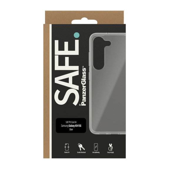 Ovitek TPU za Samsung Galaxy A14/A14 5G, Prozorna, SAFE by PanzerGlass