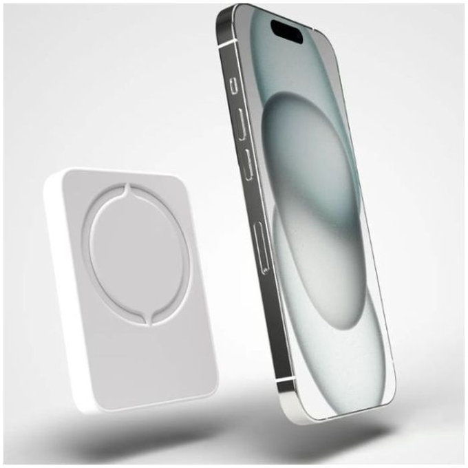 PURO - MagSafe PowerBank 4200 mAh 5W, USB-C, bela