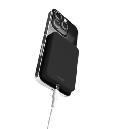 PURO - MagSafe PowerBank 4200 mAh 5W, USB-C, črna