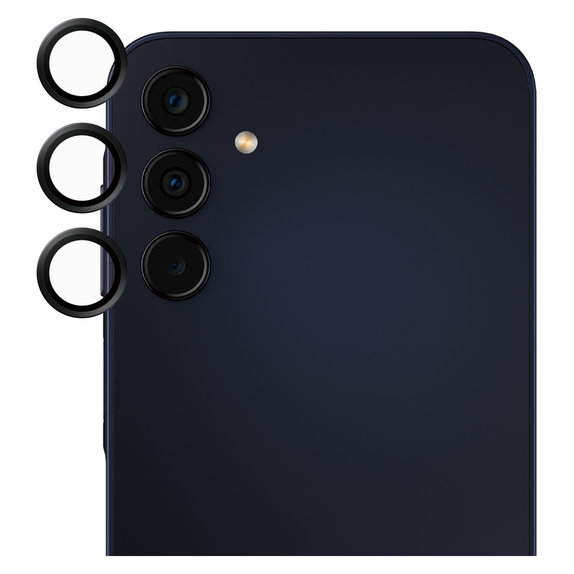 Zaščita objektiva kamere za Samsung Galaxy A15/A15 5G, Črna, SAFE by PanzerGlass
