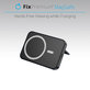 FixPremium - MagSafe PowerBank z Stojalom 5000mAh, črna