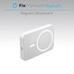 FixPremium - MagSafe PowerBank z Stojalom 10 000mAh, bela