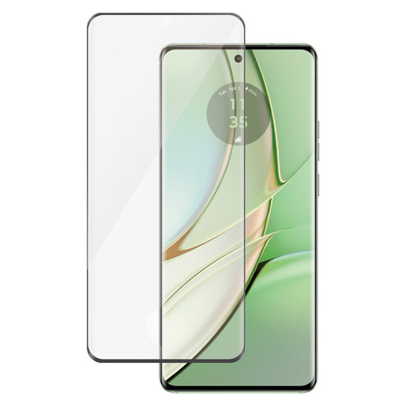 Kaljeno steklo UWF za Motorola Edge 50 Pro, Črna, PanzerGlass