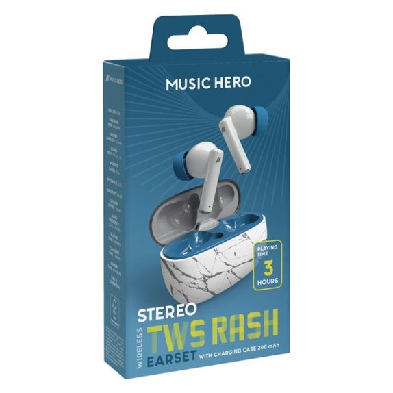 Music Hero - Brezžične Slušalke TWS RASH, fantasy blue