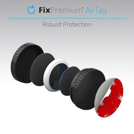 FixPremium - Zaščitni ovitek za AirTag, črn