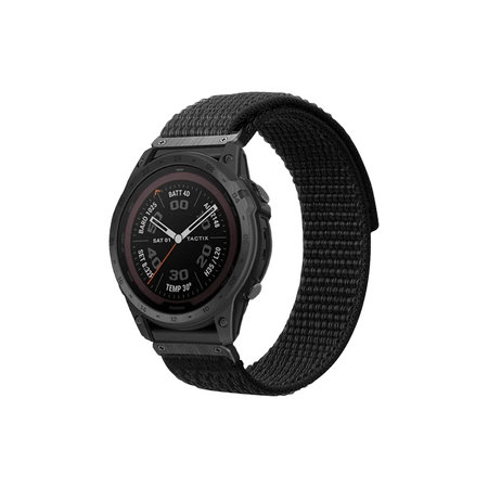 FixPremium - Najlonski pašček za Garmin (QuickFit 22mm), črn