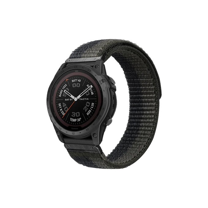 FixPremium - Najlonski pašček za Garmin (QuickFit 22mm), siv