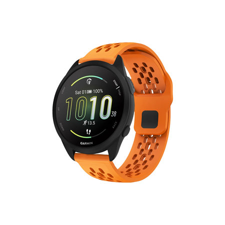 FixPremium - Univerzalni silikonski pašček za Garmin (22mm), oranžen