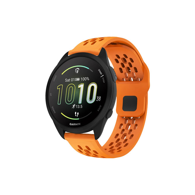 FixPremium - Univerzalni silikonski pašček za Garmin (22mm), oranžen