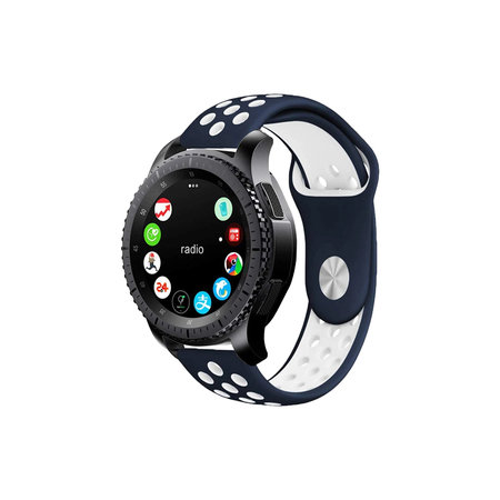 FixPremium - Silikonski športni pašček za Garmin (22mm), moder
