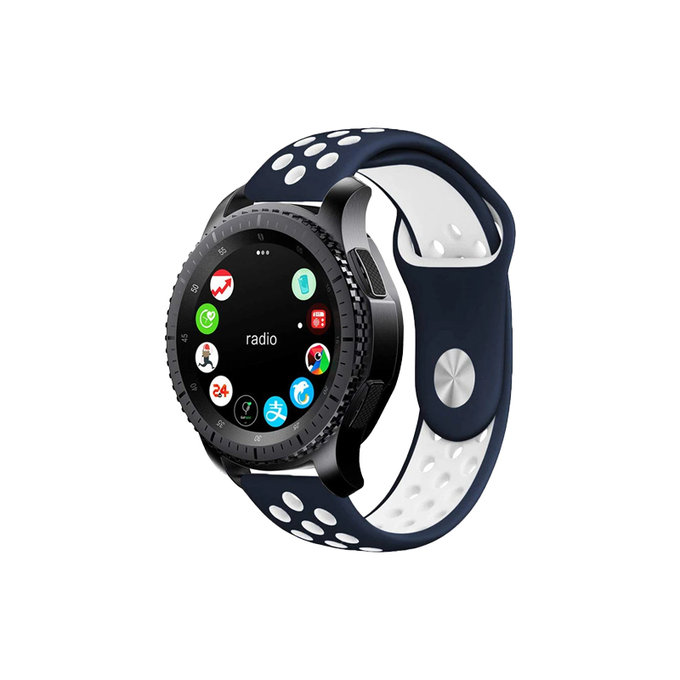 FixPremium - Silikonski športni pašček za Garmin (22mm), moder