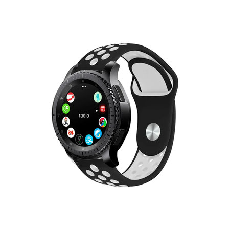 FixPremium - Silikonski športni pašček za Garmin (20mm), črn