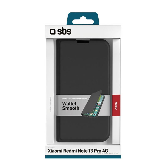 SBS - Ovitek Book Wallet Lite za Xiaomi Redmi Note 13 Pro 4G, črna