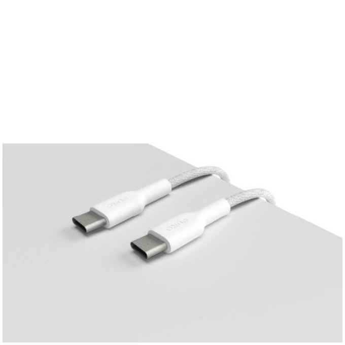 PURO - USB-C Kabel / USB-C, 240W, Fabrik FABK4, 2 m, bela