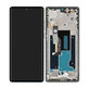 Motorola Edge 50 Fusion - LCD zaslon + steklo na dotik + okvir (Marshmallow Blue) - 5D68C24359 Genuine Service Pack