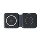 FixPremium - MagSafe Duo for iPhone in Apple Watch, crna