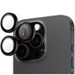 Zaščita objektiva Hoops za iPhone 16 Pro Max/16 Pro, Črna, PanzerGlass