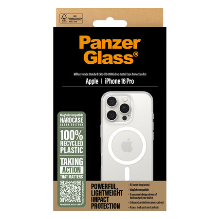 PanzerGlass - Ovitek HardCase z MagSafe za iPhone 16 Pro, transparent