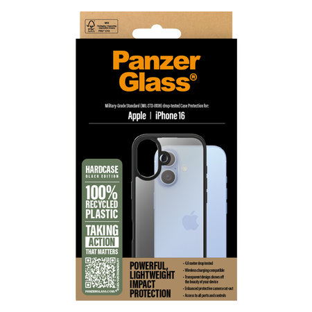 PanzerGlass - Ovitek HardCase za iPhone 16 črn