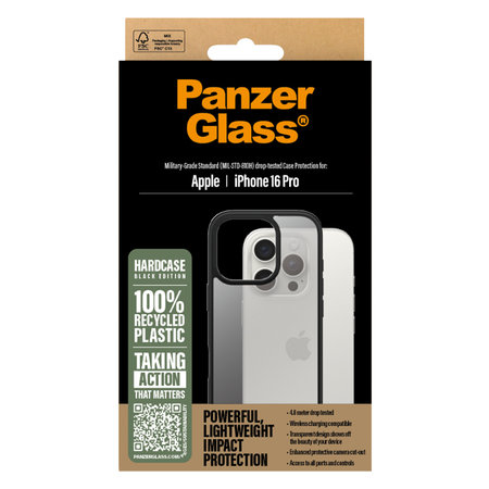 PanzerGlass - Ovitek HardCase za iPhone 16 Pro, črn