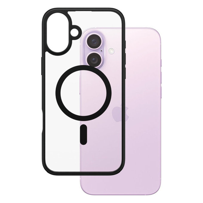 Ovitek HardCase z MagSafe za iPhone 16 Plus, črna, PanzerGlass