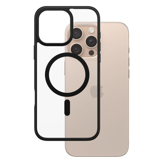 Ovitek HardCase z MagSafe za iPhone 16 Pro Max, črna, PanzerGlass