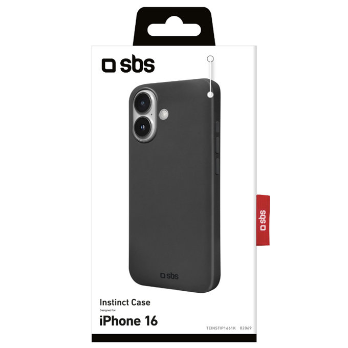 SBS - Ovitek Instinct za iPhone 16, črn