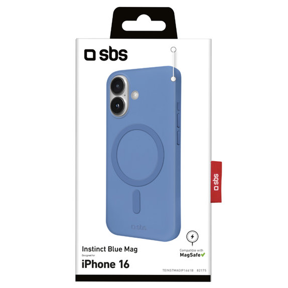 SBS - Ovitek Instinct Mag z MagSafe za iPhone 16, modra