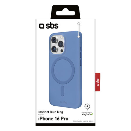 SBS - Ovitek Instinct Mag z MagSafe za iPhone 16 Pro, modra
