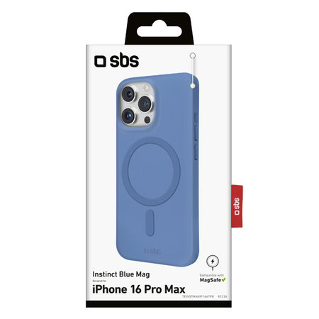 SBS - Ovitek Instinct Mag z MagSafe za iPhone 16 Pro Max, modra