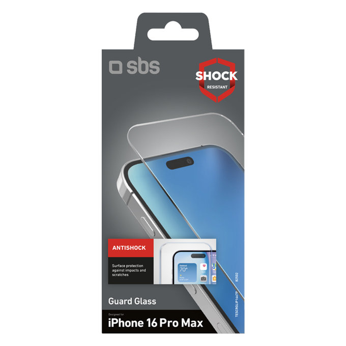 SBS - Kaljeno Steklo Guard Glass za iPhone 16 Pro Max, transparent