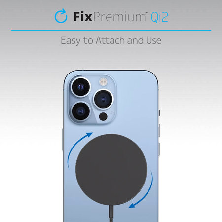 FixPremium - MagSafe Polnilec z Qi2, črna