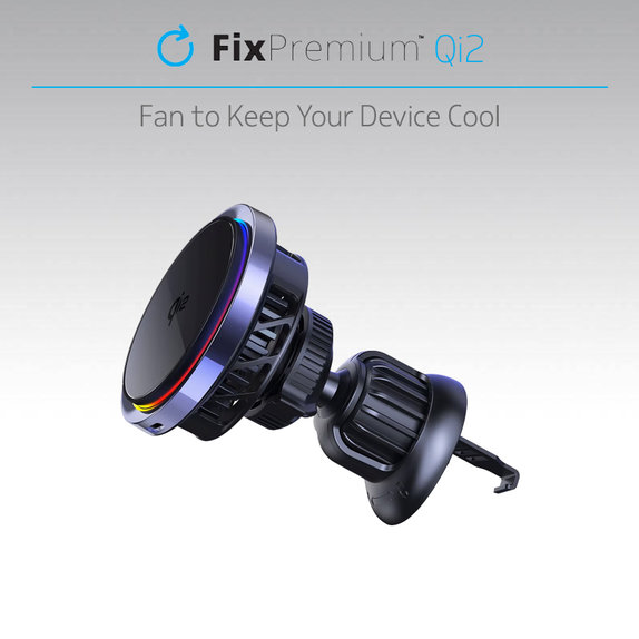 FixPremium - MagSafe Avto polnilec Mini z Qi2, črna