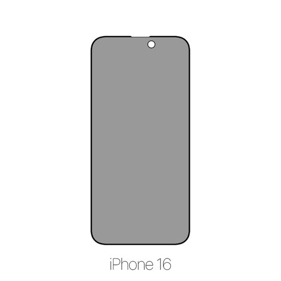 FixPremium Privacy Anti-Spy Glass - Kaljeno Steklo za iPhone 16