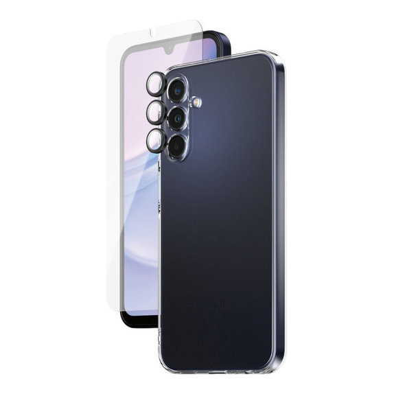 Bundle zaščita objektiva kamere + UWF kaljeno steklo + TPU ovitek za Samsung A15 5G, SAFE
