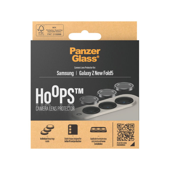 Zaščita objektiva kamere Hoops za Samsung Z Fold6, Črna, PanzerGlass