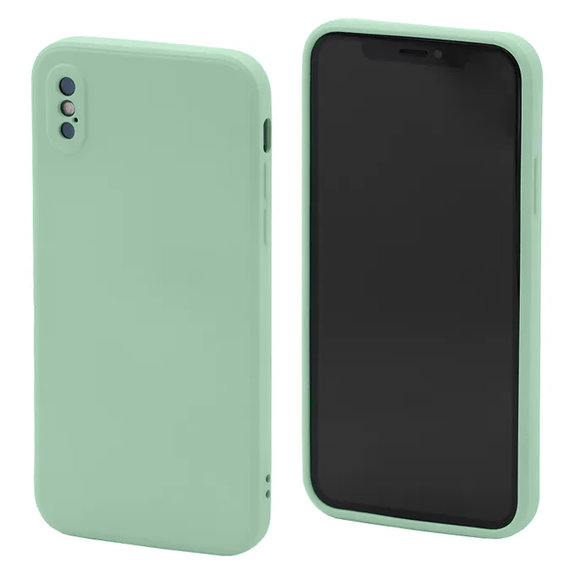FixPremium - Silikonski ovitek za iPhone X in XS, zelena