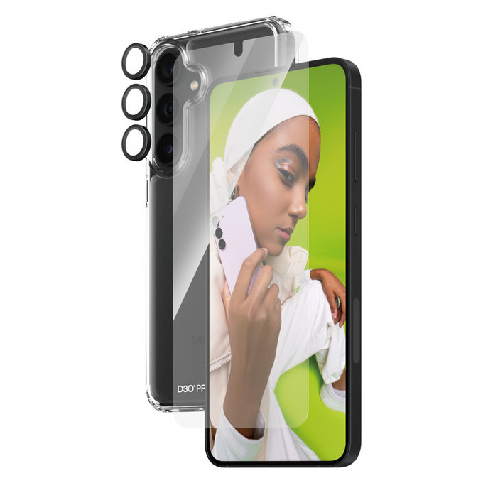 Bundle Hoops + Kaljeno steklo UWF + Hard Case D3O za Samsung Galaxy S24+, PanzerGlass