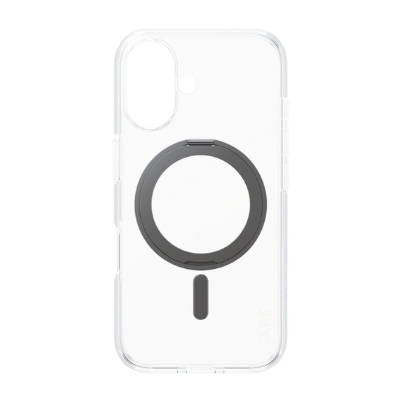 Ovitek Kickstand z MagSafe za iPhone 16, Črna, CARE